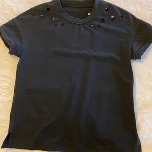 Unique circle cutout Lulu Tee